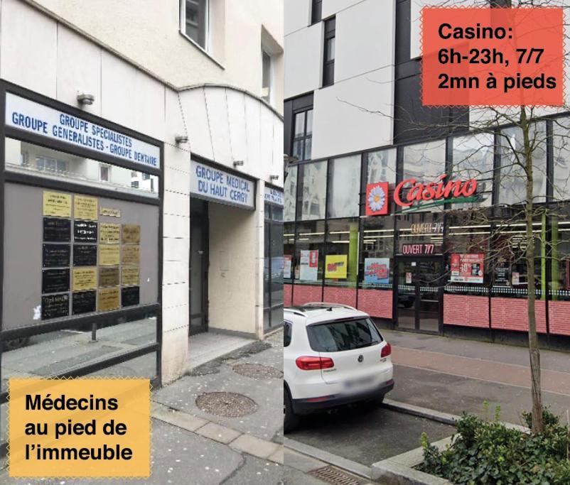 Studio 30M2 - Au Pied De La Gare - Parking Cergy Exterior foto